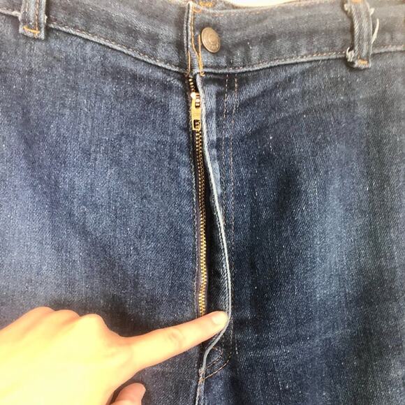 Vintage 70's Levi's Prospector Jeans Orange Tab Single Stitch Straight Leg 32x33 - Picture 5 of 10